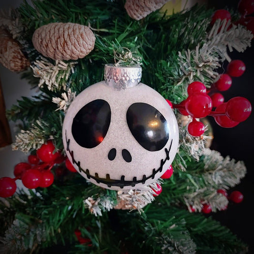 Jack Skellington Glitter Bauble
