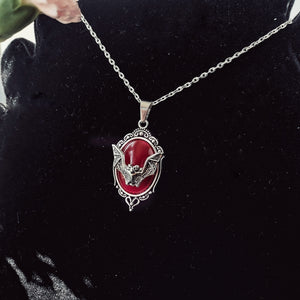 Bat Cameo Pendant