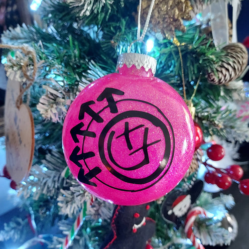 Blink-182 Glitter Bauble