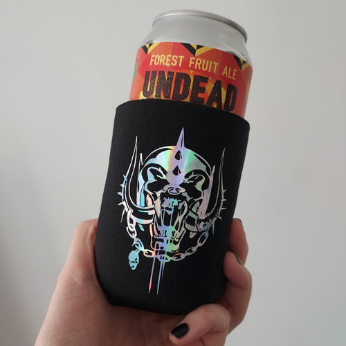 Holographic Motorhead Can/Coffee Cup Cozy