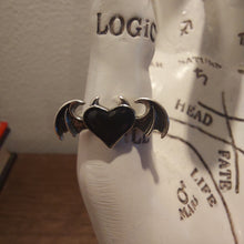 Load image into Gallery viewer, Winged Heart Ring (adjustable)