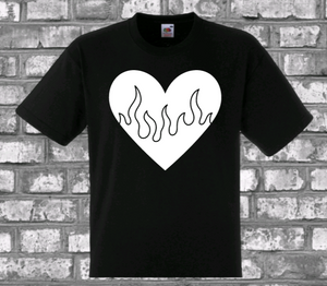 Flaming Heart T-shirt