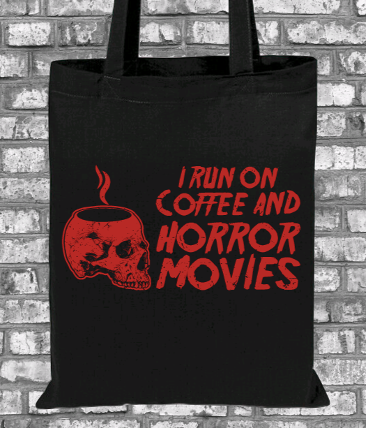 Coffee And Horror Movies Tote Bag