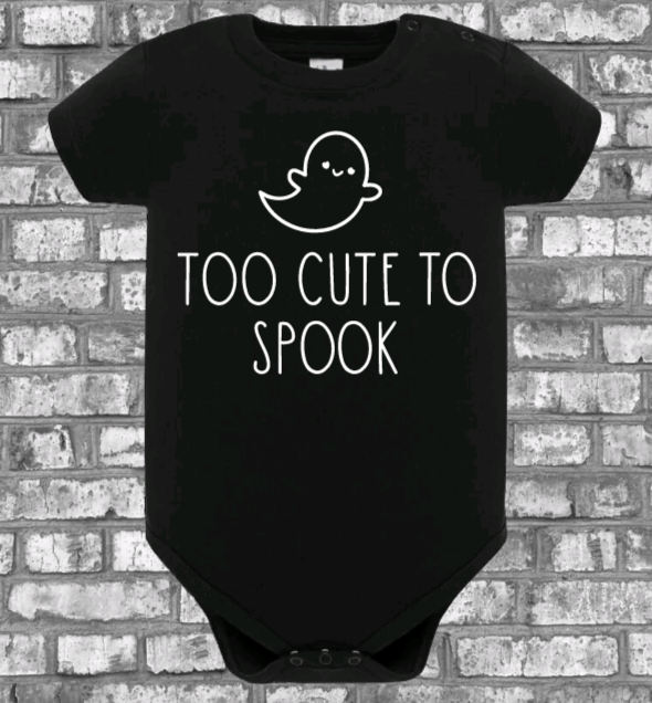 Too Cute To Spook Baby Vest