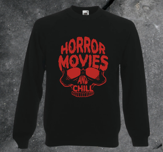 Horror Movies And Chill Crewneck Jumper