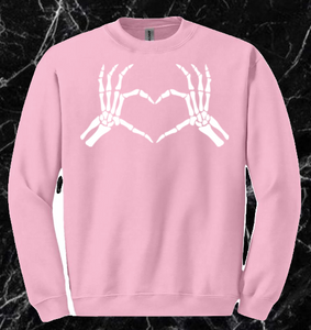 Skeleton Heart Crewneck Jumper