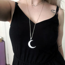 Load image into Gallery viewer, Large Crescent Necklace