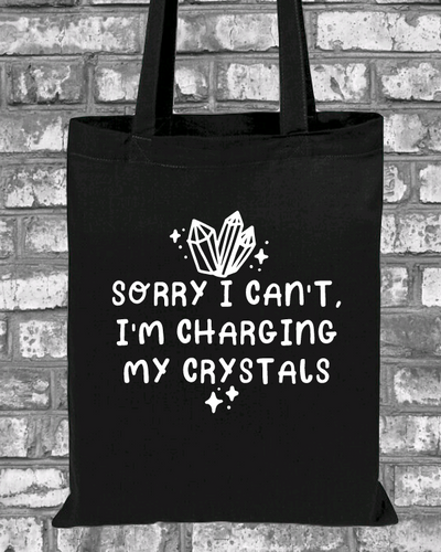 Charging My Crystals tote