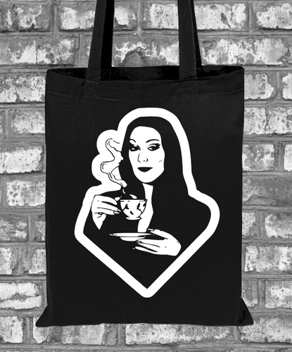 Morticia Addams Tote Bag